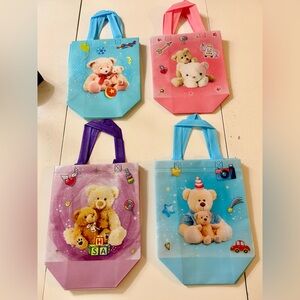 Colorful Teddy Bear Tote Bags